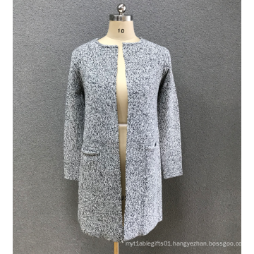 women`s  grey cardigan sweater